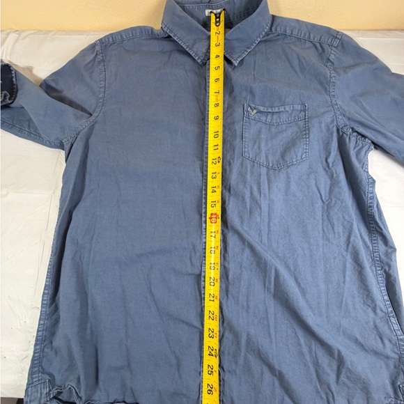 American Eagle Outfitters Denim Blue Button-Down Shirt - Picture 4 of 8